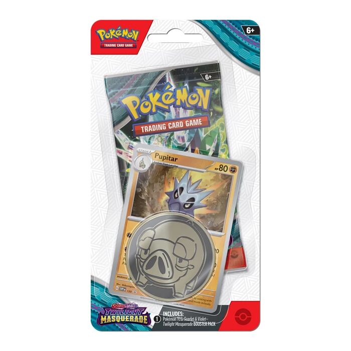 Pokémon TCG: Scarlet & Violet Twilight Masquerade Pupitar Checklane Blister - EN Pokémon TCG: Scarlet & Violet Twilight Masquerade Pupitar Checklane Blister - EN