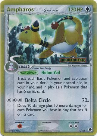 Ampharos - 1/101 - Reverse Holo - EN Ampharos - 1/101 - Reverse Holo - EN