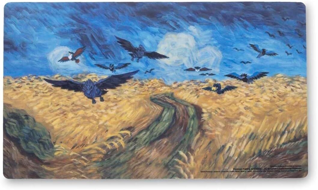 Van Gogh Museum: Corviknight Inspired by Wheatfield with Crows Spielmatte/Playmat
