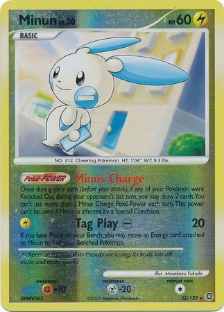 Minun - 32/132 - Reverse Holo - EN