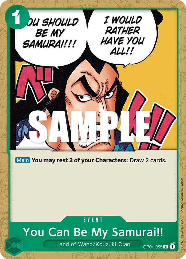 You Can Be My Samurai!! - OP01-055 You Can Be My Samurai!! - OP01-055