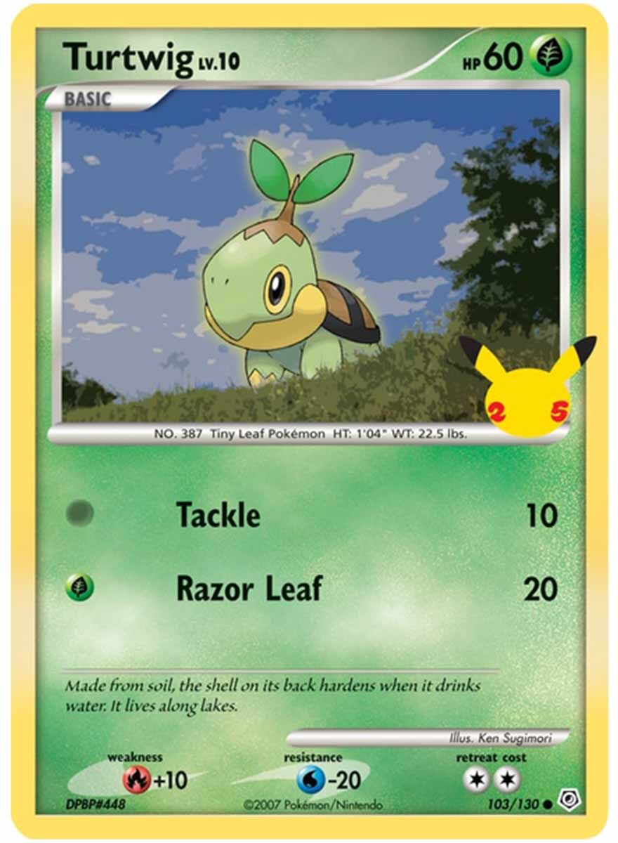 Pokémon 25th Anniversary Sinnoh Starters 3 Pack Jumbo Promos - EN