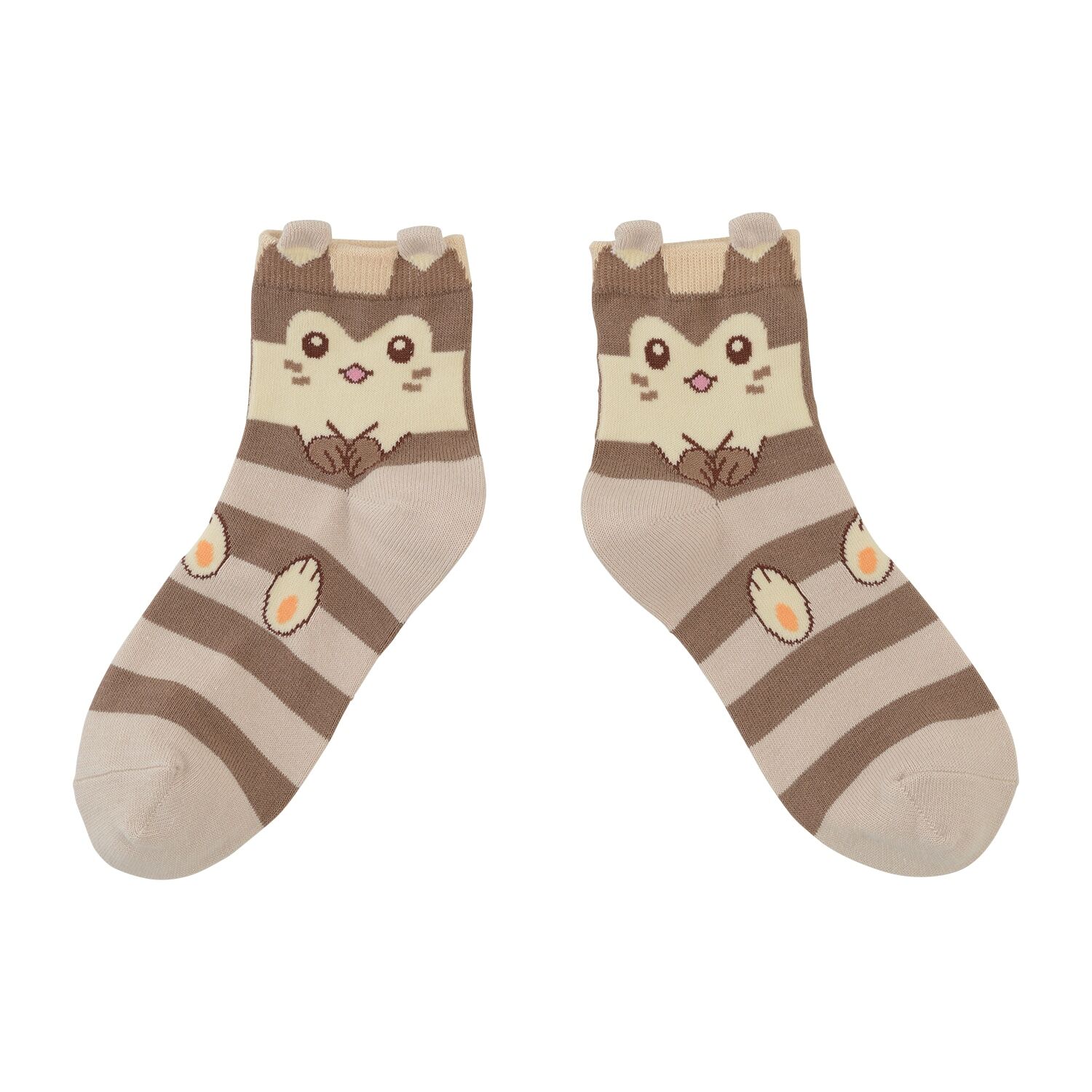 Pokemon Center Original Middle Socks with Ears Furret (23-25cm)