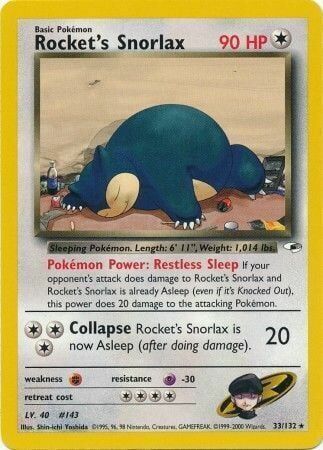 Rocket’s Snorlax - 33/132 - Unlimited - EN Rocket’s Snorlax - 33/132 - Unlimited - EN