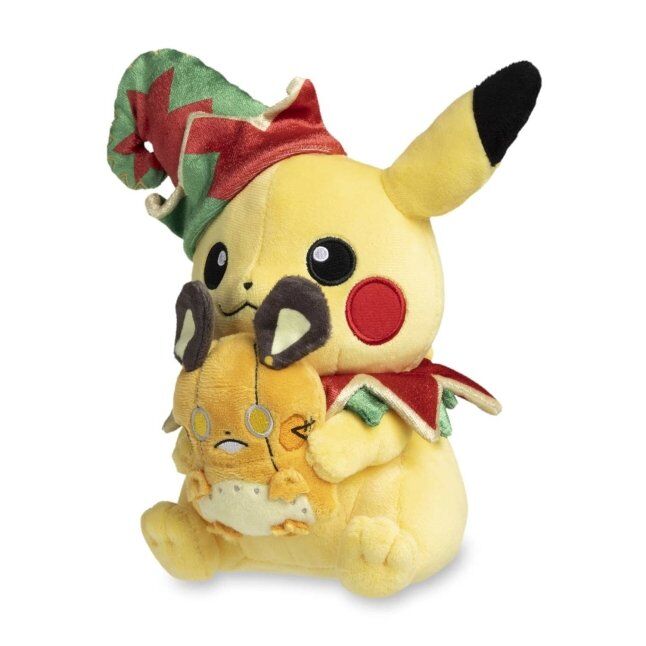 Pikachu & Robot Dedenne Toy Pokémon Holiday Workshop Plush - 22.6 cm