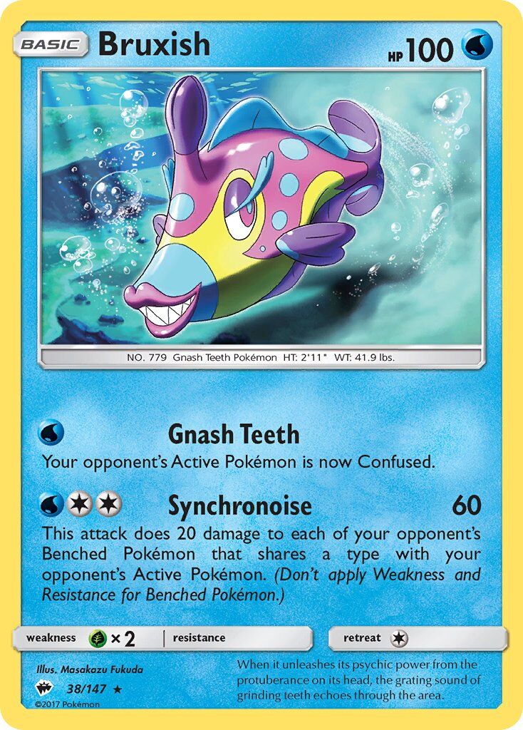 bruxish-38-147-pokemon-tcg-lightly-played-en Bruxish - 38/147 - Pokémon TCG - Lightly Played - EN