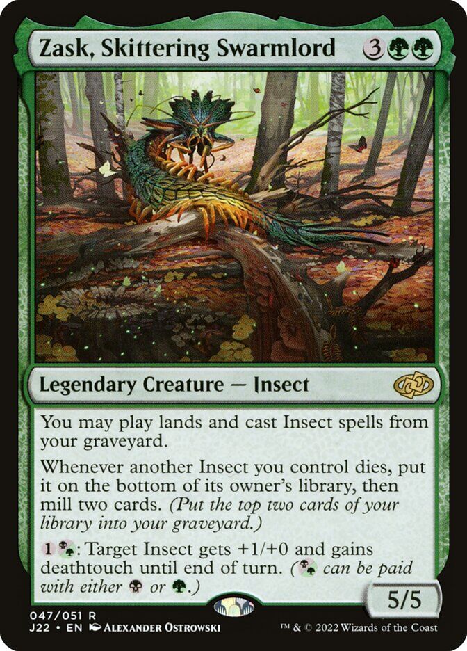 Zask, Skittering Swarmlord - J22 47 - Normal - EN - NM Zask, Skittering Swarmlord - J22 47 - Normal - EN - NM