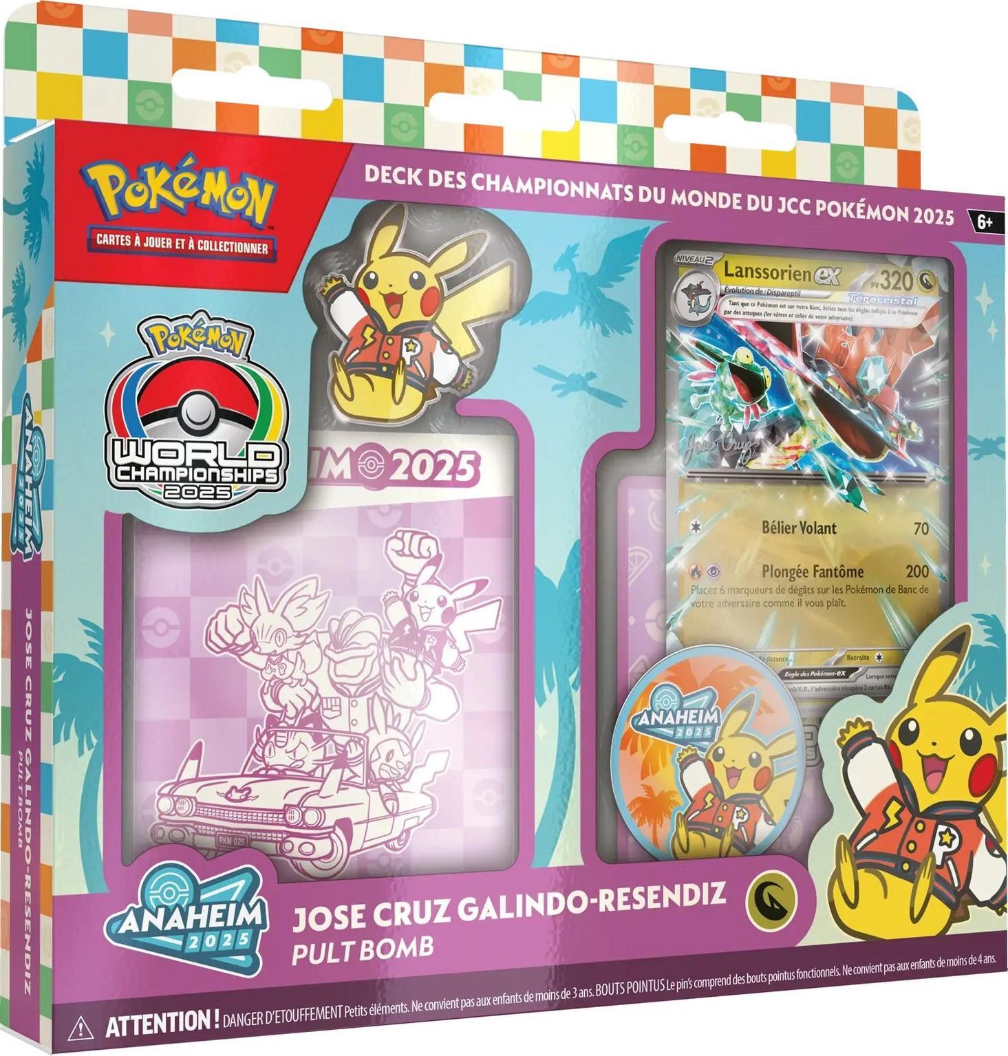 Pokémon JCC: Deck des Championnats du Monde 2025 - Jose Cruz Galindo-Resendiz Lanssorien ex - FR Pokémon JCC: Deck des Championnats du Monde 2025 - Jose Cruz Galindo-Resendiz Lanssorien ex - FR