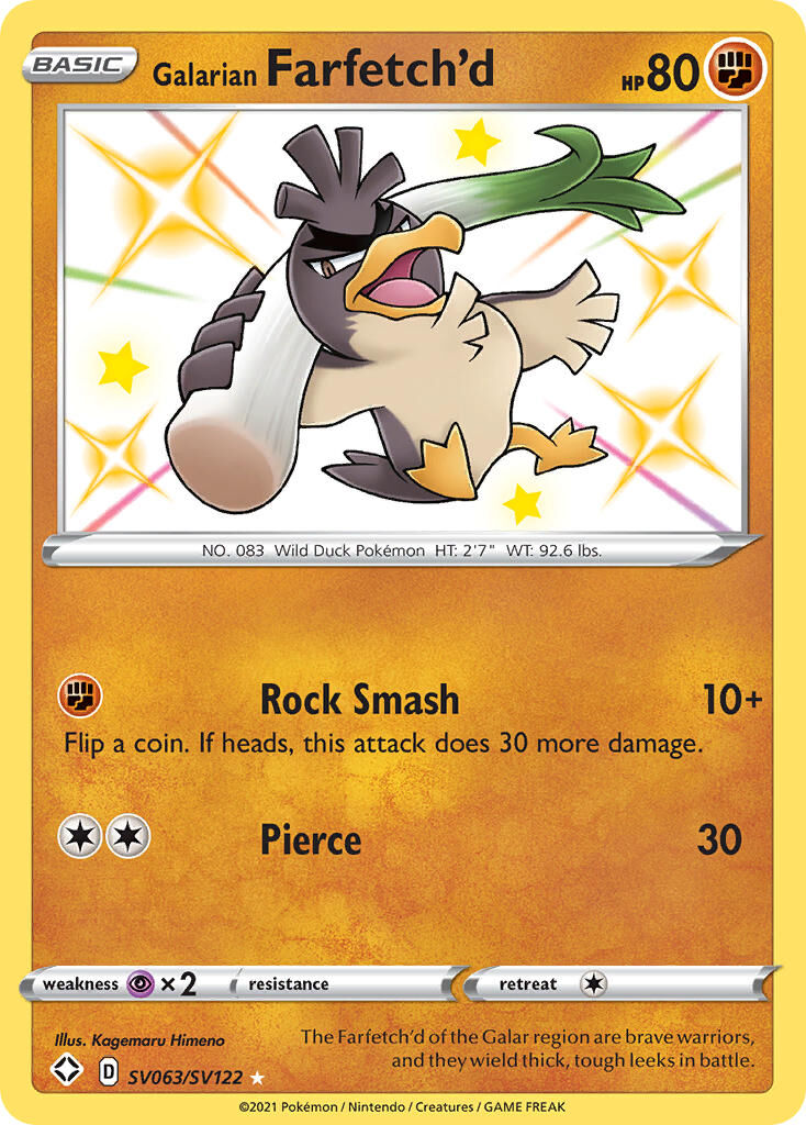 Galarian Farfetch’d - SV063/SV122 - EN Galarian Farfetch’d - SV063/SV122 - EN