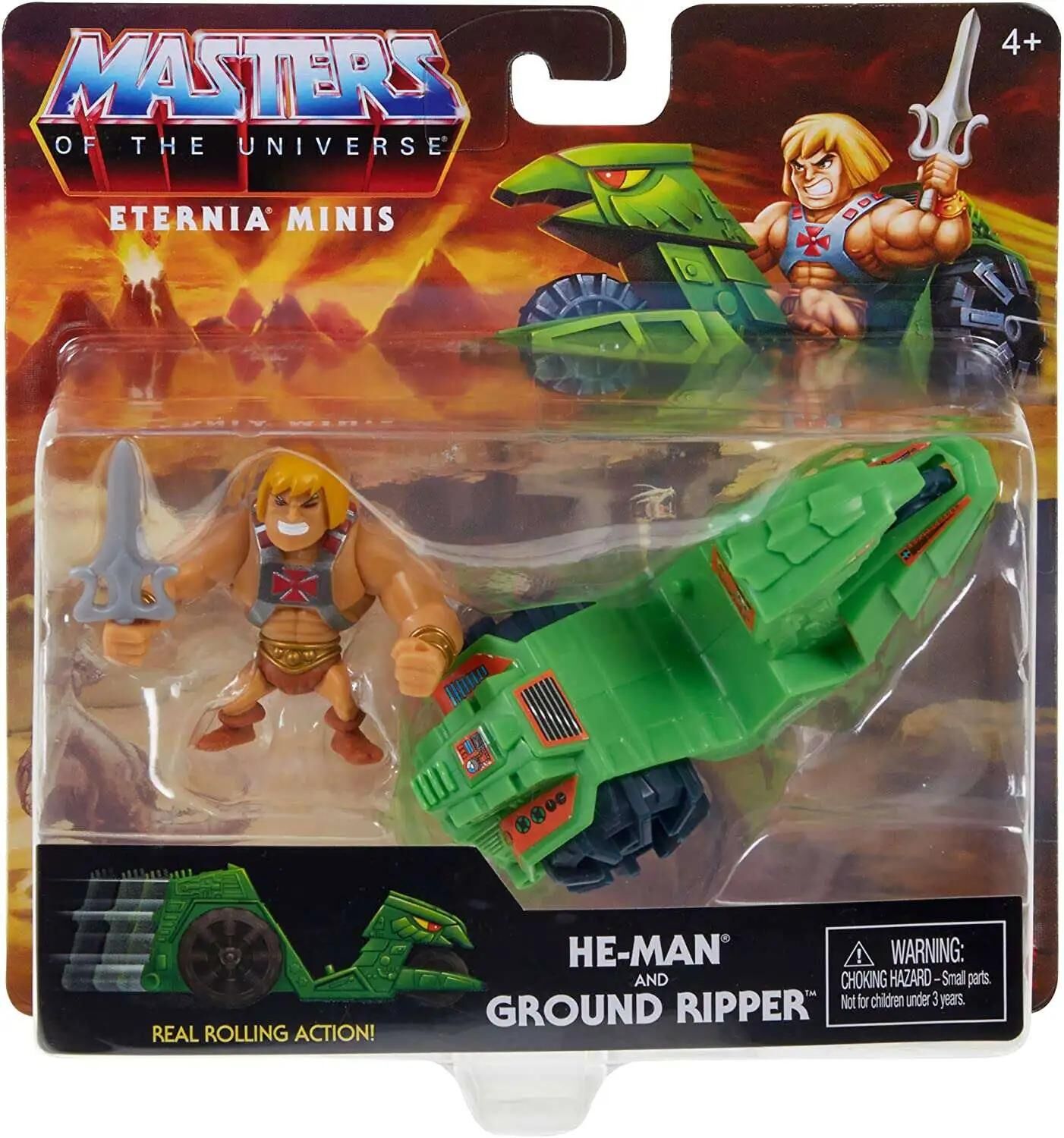 Masters of the Universe Eternia Minis He-Man & Ground Ripper Figure Set