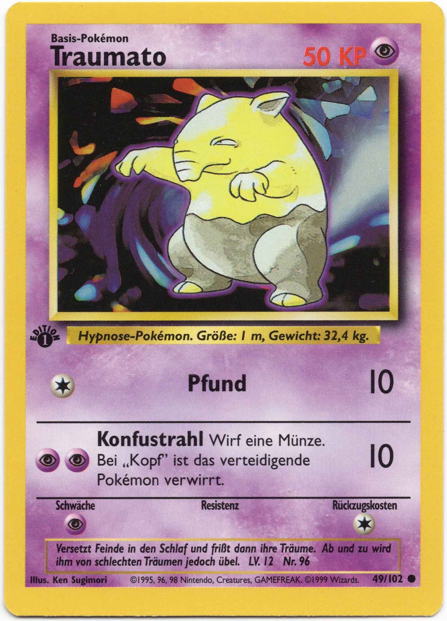 Traumato 49/102 1. Edition - Pokémon TCG