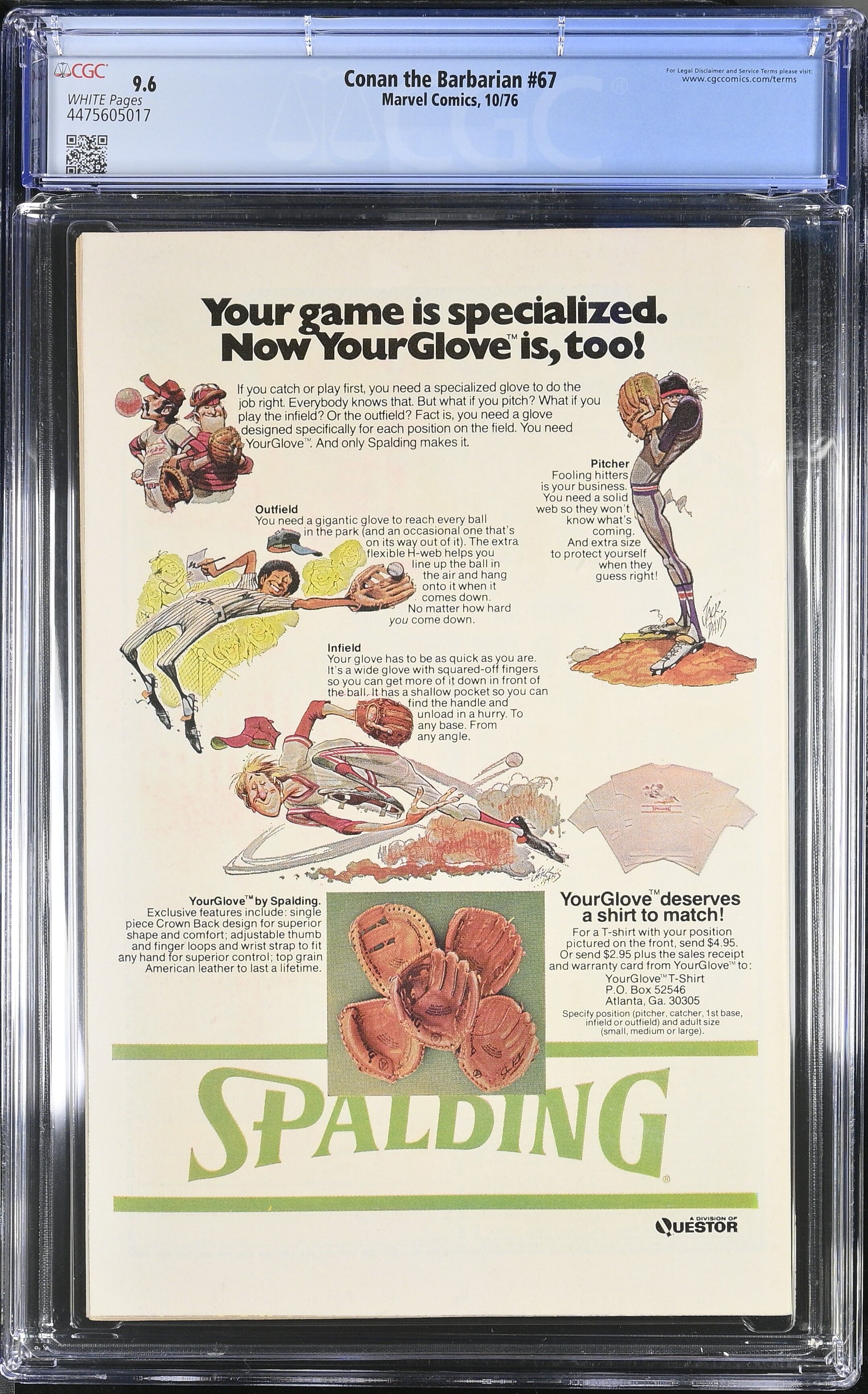 Conan the Barbarian #67 CGC 9.6 Conan the Barbarian #67 CGC 9.6