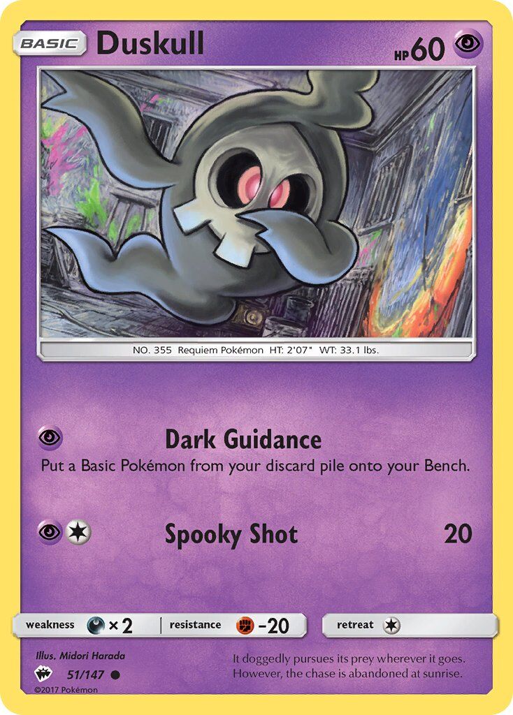 Duskull - 51/147 - Pokémon TCG - Lightly Played - EN