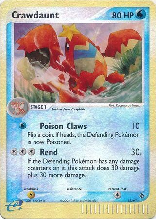 Crawdaunt - 13/97 - Reverse Holo - EN