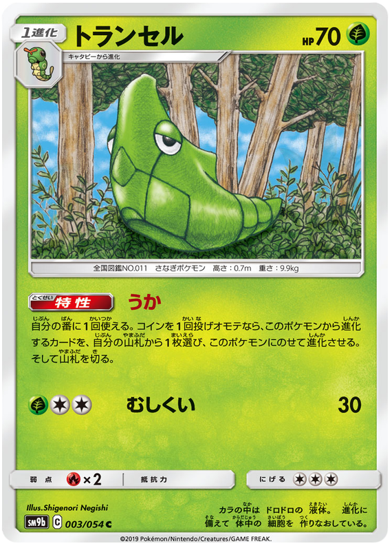 Metapod - sm9b 003/054 - JP