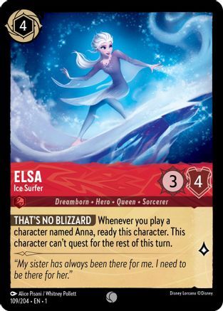 Elsa - Ice Surfer - 109/204 - EN Elsa - Ice Surfer - 109/204 - EN