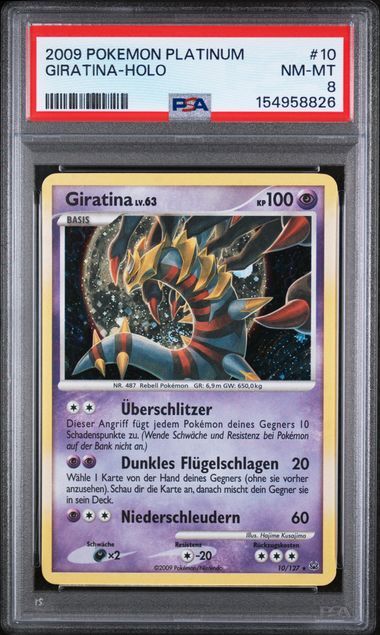 Giratina #10 - Pokemon Platinum - Holo - PSA 8 NM-MT - Pokemon
