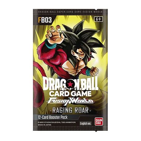 Fusion World Raging Roar FB03 Booster Pack - Dragon Ball Super Card Game - EN Fusion World Raging Roar FB03 Booster Pack - Dragon Ball Super Card Game - EN