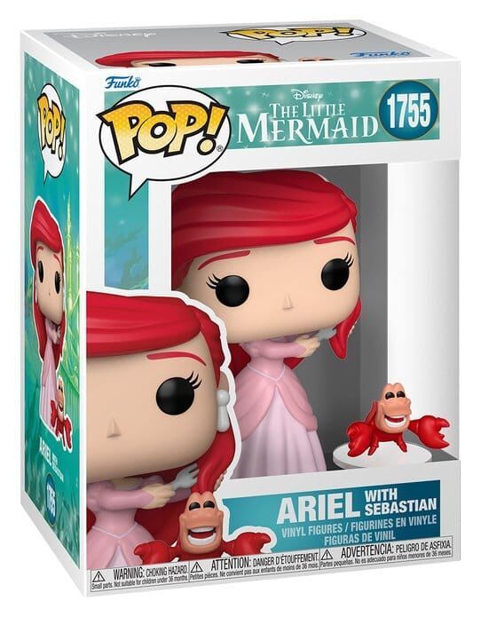 Arielle, die Meerjungfrau POP! Vinyl Figur S3 – Ariel with Sebastian 9 cm