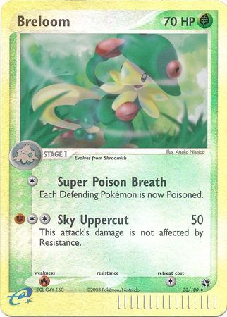 Breloom - 33/100 - Reverse Holo - EN