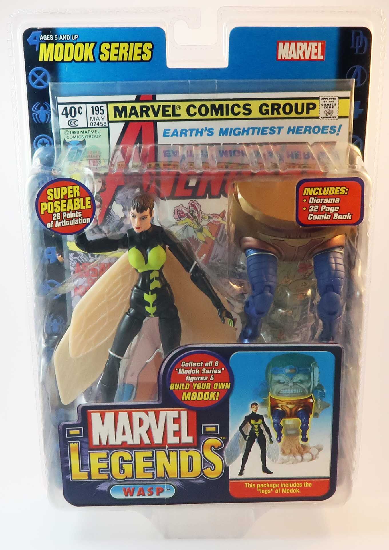 marvel_legends_toybiz_wasp_front Wasp Actionfigur Marvel