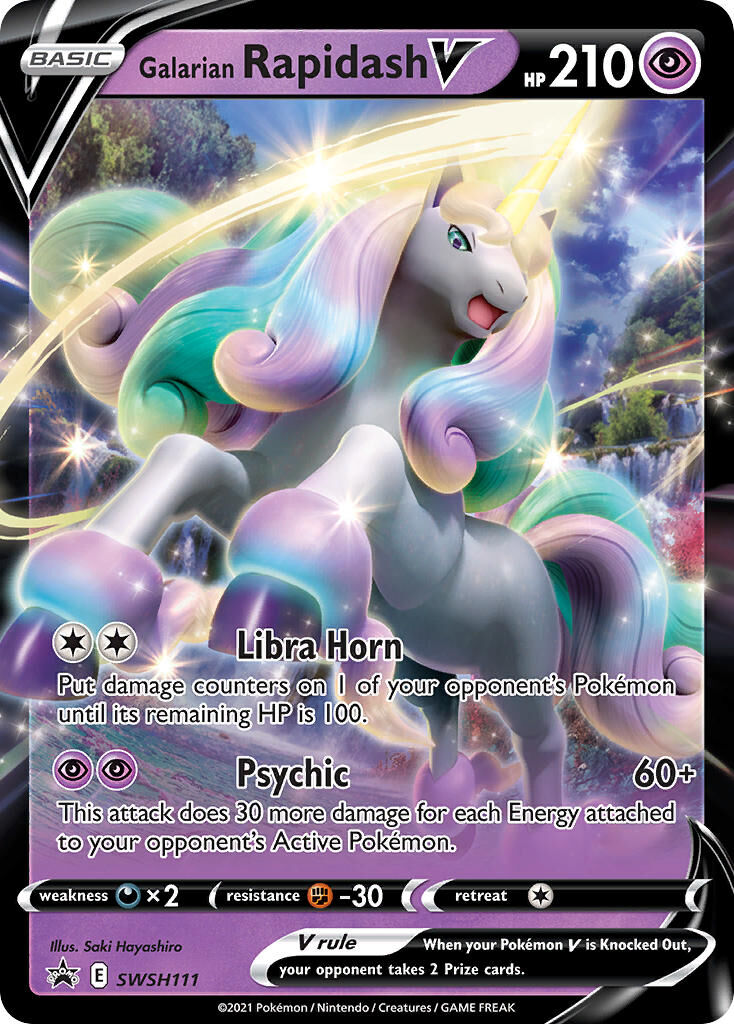 Galarian Rapidash V - SWSH111/306 - EN Galarian Rapidash V - SWSH111/306 - EN