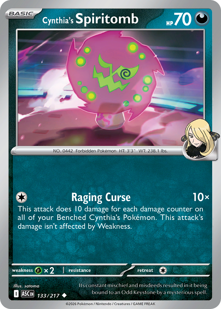 Cynthia’s Spiritomb - 133/217 - EN Cynthia’s Spiritomb - 133/217 - EN