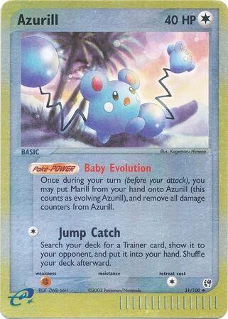 Azurill - 31/100 - Reverse Holo - EN