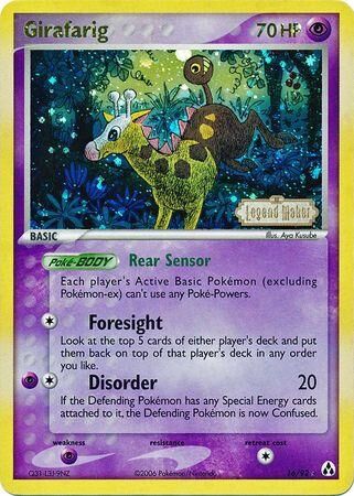 Girafarig - 16/92 - Reverse Holo - EN Girafarig - 16/92 - Reverse Holo - EN