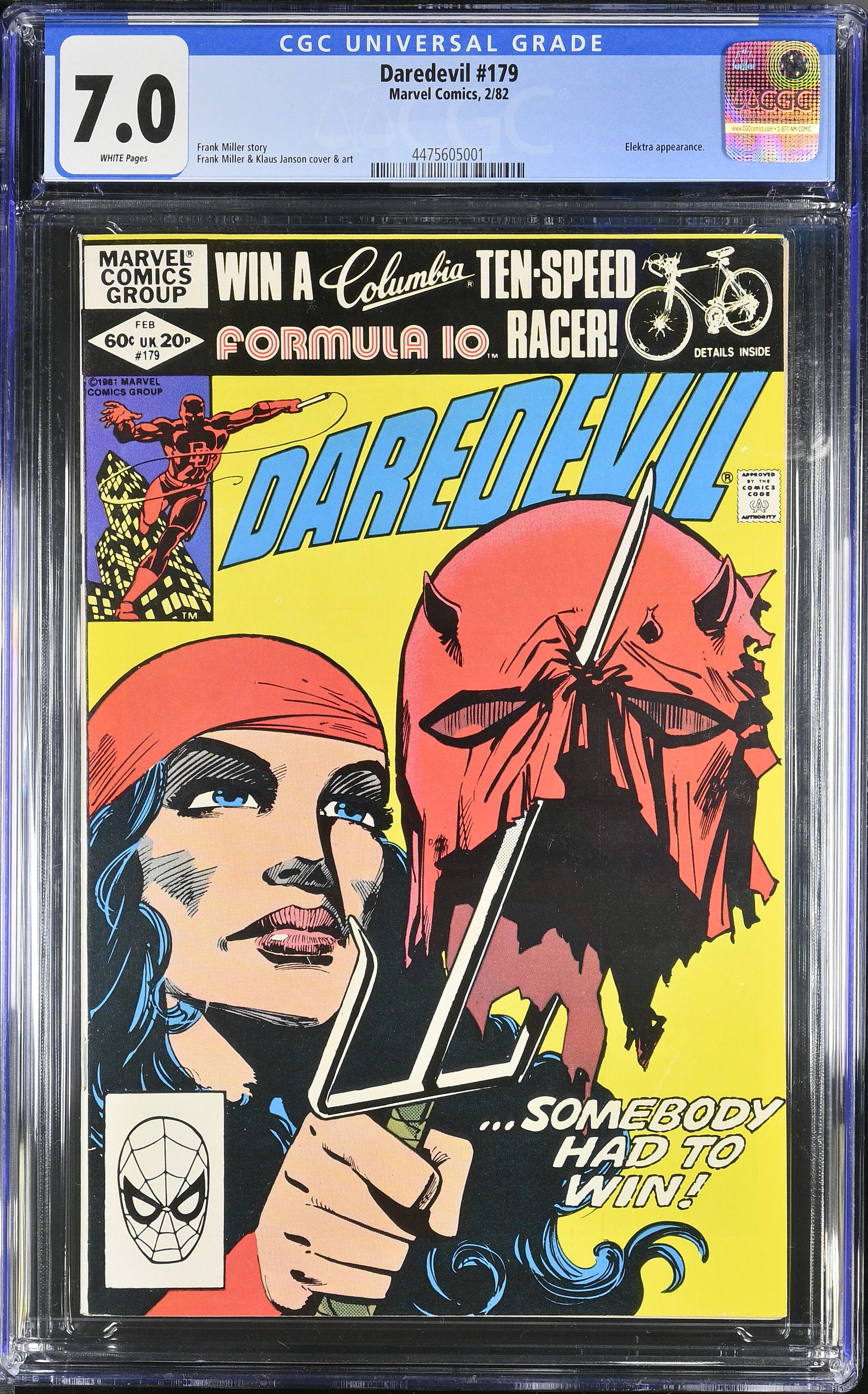 Daredevil #179 CGC 7.0 Daredevil #179 CGC 7.0
