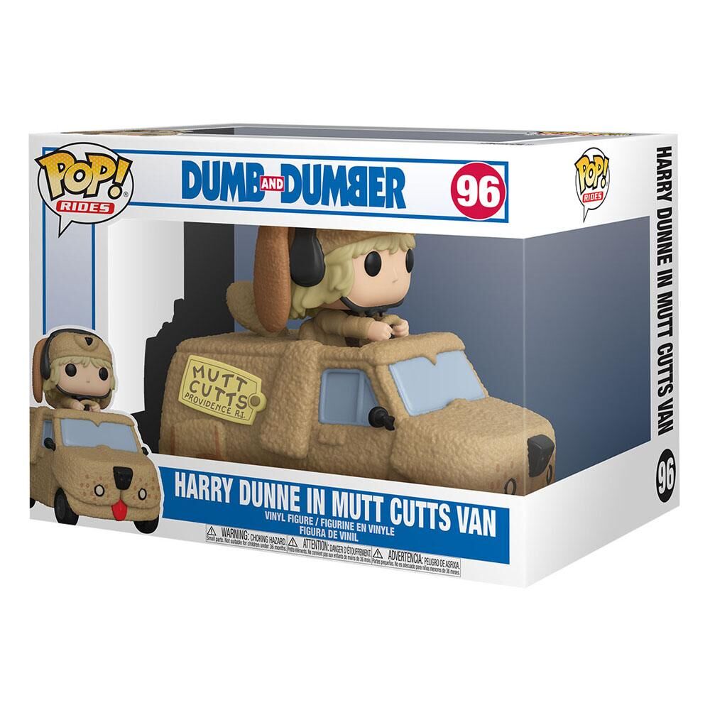 Dumm und Dümmer POP! Rides Vinyl Figur Harry Dunne in Mutts Cutts Van 18 cm