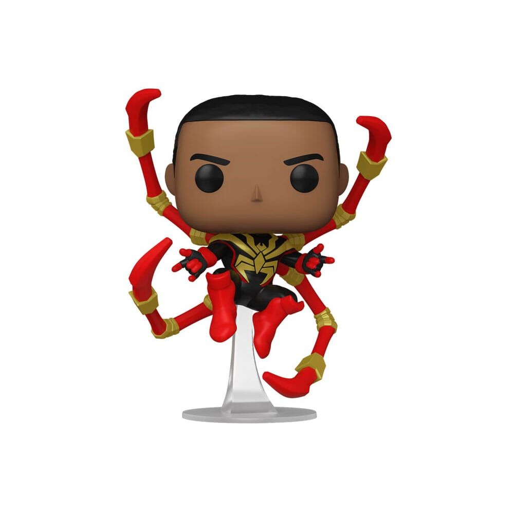Funko POP! Marvel - Vinyl Figur Miles Morales Iron Spider #1448 - Chase Variante - 9 cm 