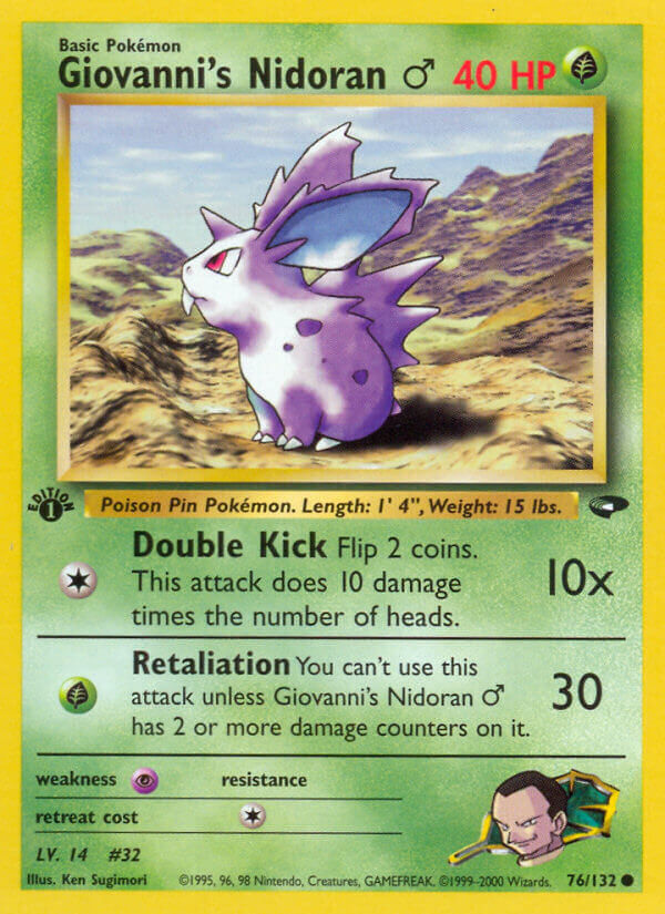 Giovanni’s Nidoran Male - 76/132 - EN Giovanni’s Nidoran Male - 76/132 - EN