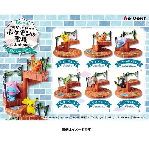Re-Ment Pokemon Staircase Vol. 2 Complete Set (Box Set of 6)