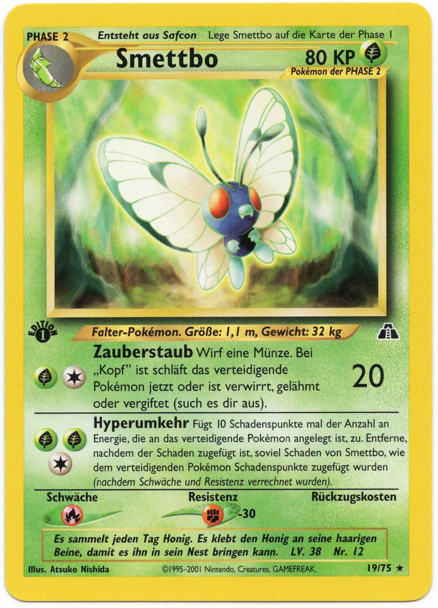 Smettbo 19/75 1. Edition - Pokémon TCG