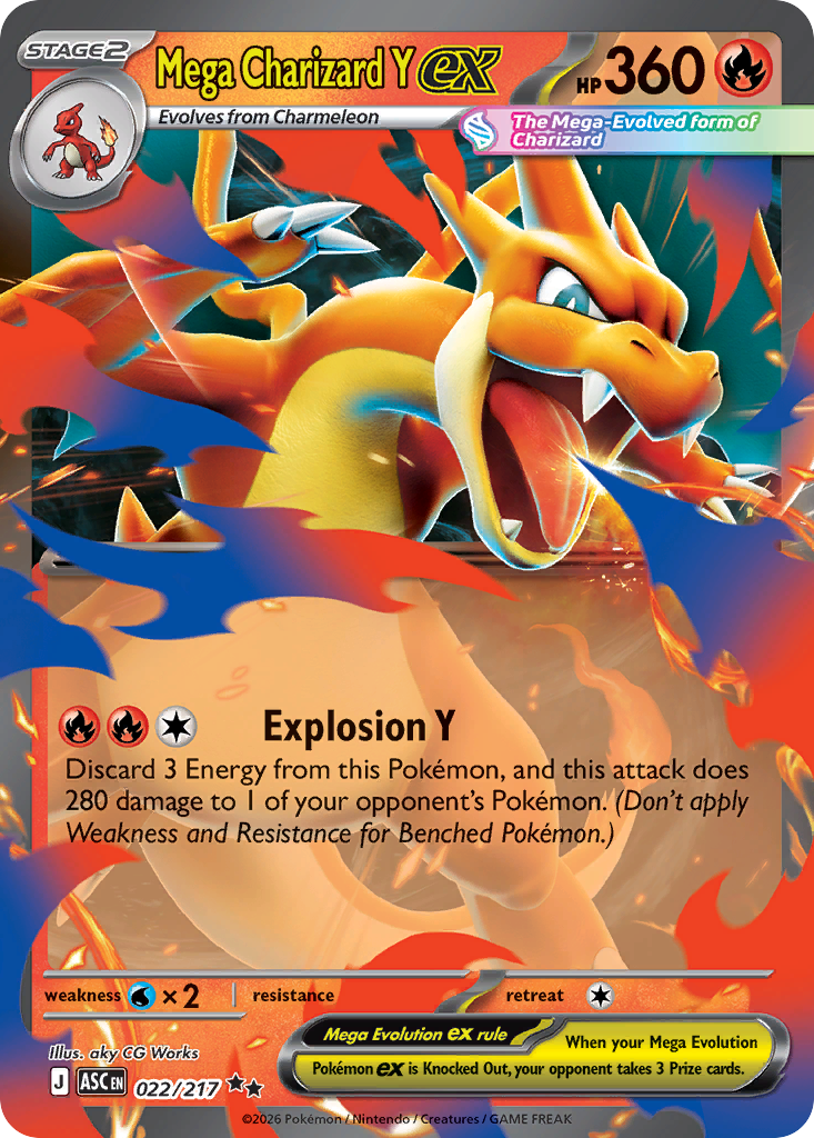 Mega Charizard Y ex - 022/217 - EN
