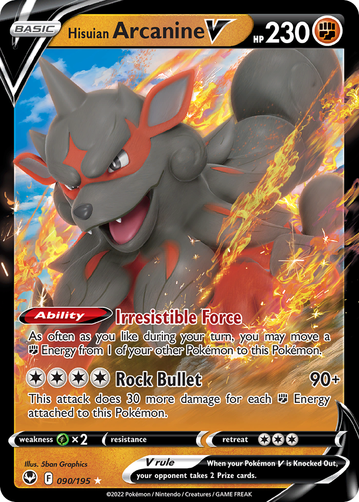 Hisuian Arcanine V - 090/195 - EN