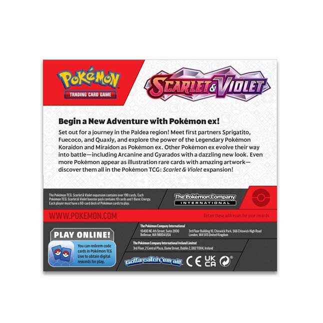 Pokémon TCG: Scarlet & Violet Base Booster Display Box (36 Packs) - EN