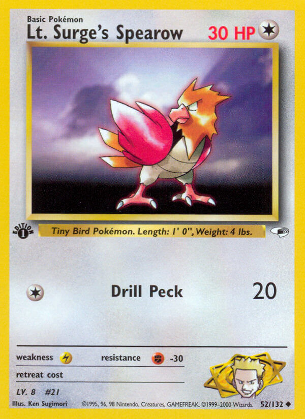 Lt. Surge’s Spearow - 52/132 - EN