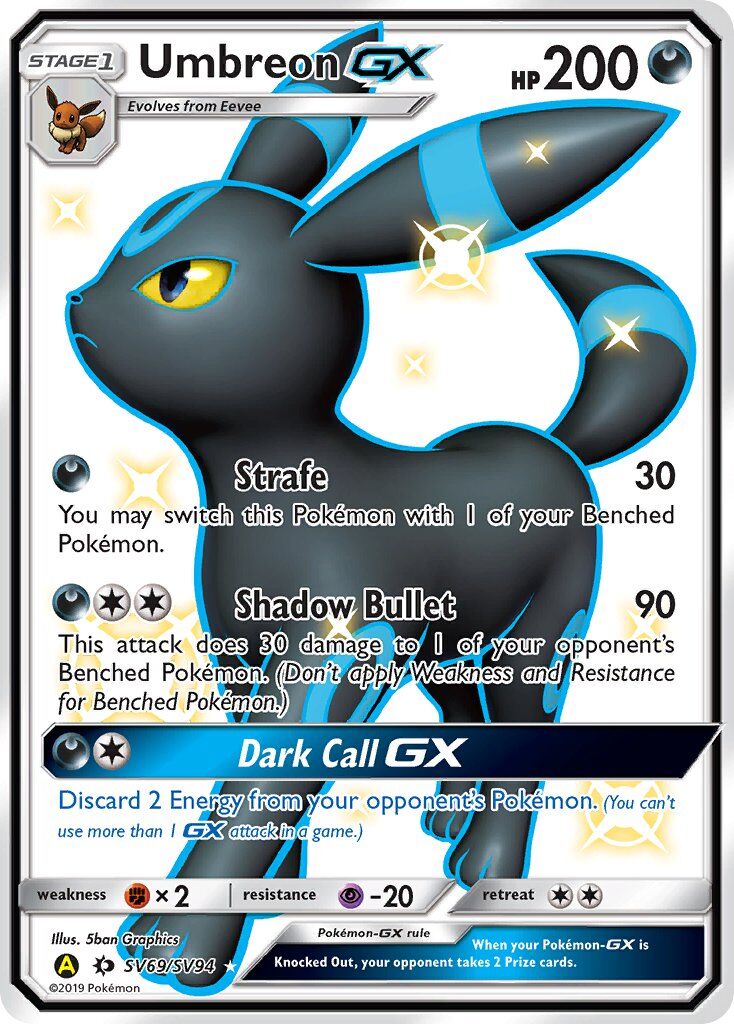 Umbreon-GX - SV69/SV94 - EN Umbreon-GX - SV69/SV94 - EN