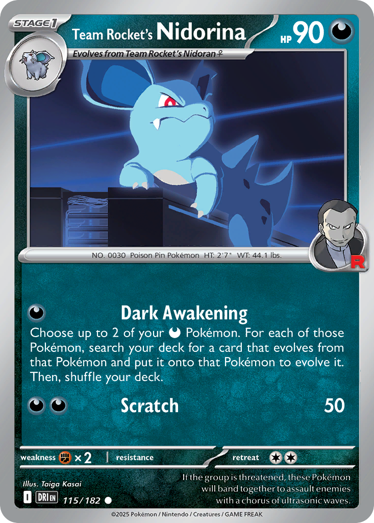 Team Rocket’s Nidorina - 115/182 - EN Team Rocket’s Nidorina - 115/182 - EN