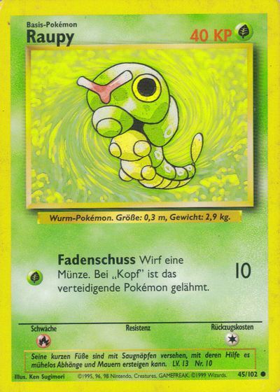 raupy-pok-mon-tcg Raupy 045/102 - Pokémon TCG