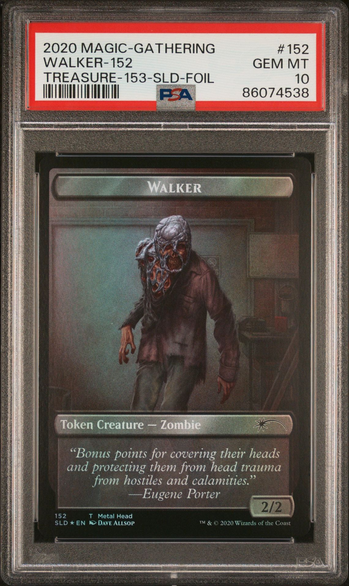 2020 MAGIC THE GATHERING SECRET LAIR DROP 152 WALKER-152/TREASURE-153 FOIL - PSA 10 GEM-MT 2020 MAGIC THE GATHERING SECRET LAIR DROP 152 WALKER-152/TREASURE-153 FOIL - PSA 10 GEM-MT