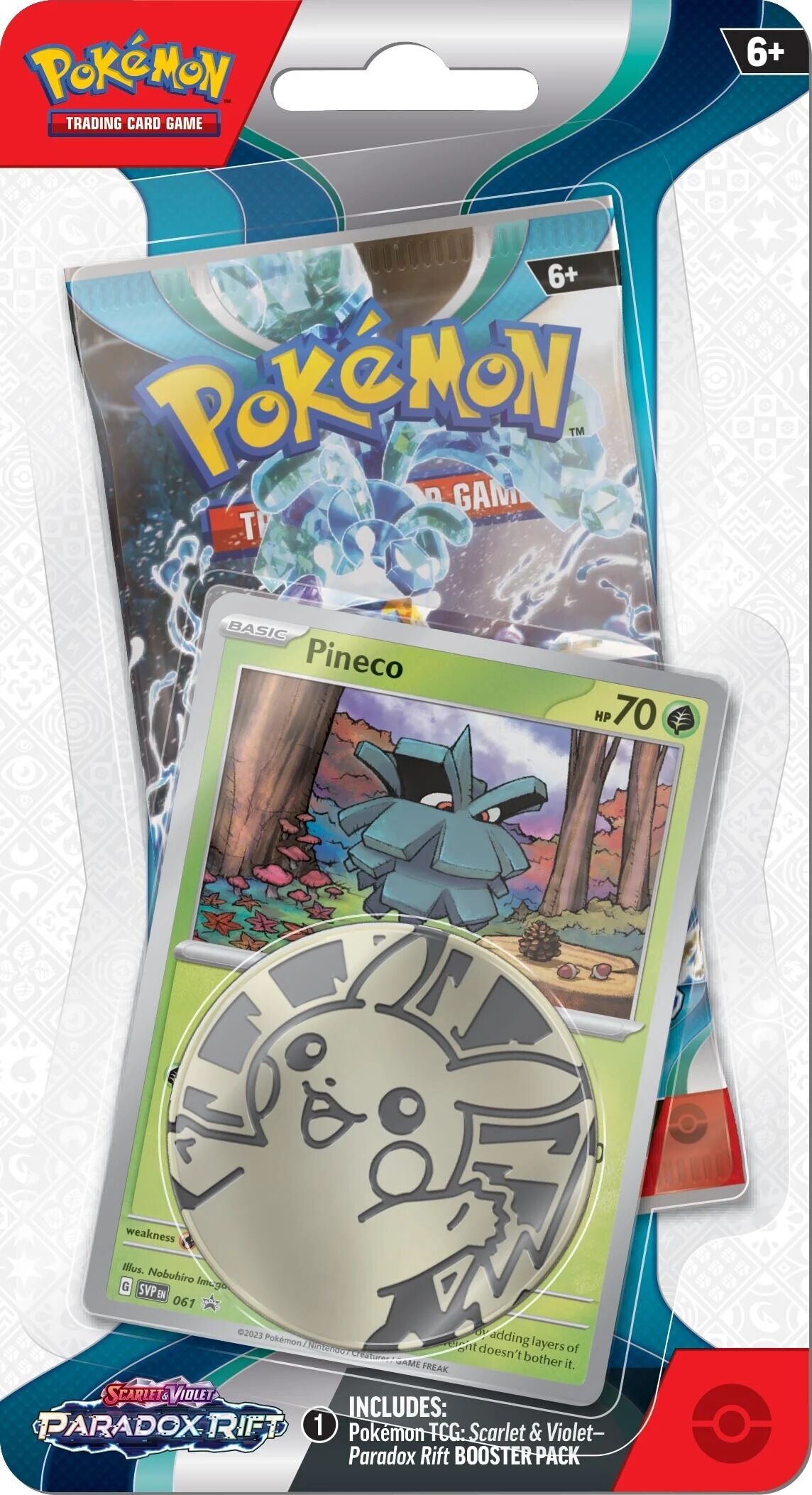 Pokémon TCG: Scarlet & Violet - Paradox Rift Pineco Checklane Blister - EN Pokémon TCG: Scarlet & Violet - Paradox Rift Pineco Checklane Blister - EN