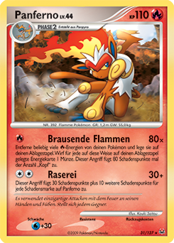 Panferno - 31/127 - Pokemon TCG - Near Mint