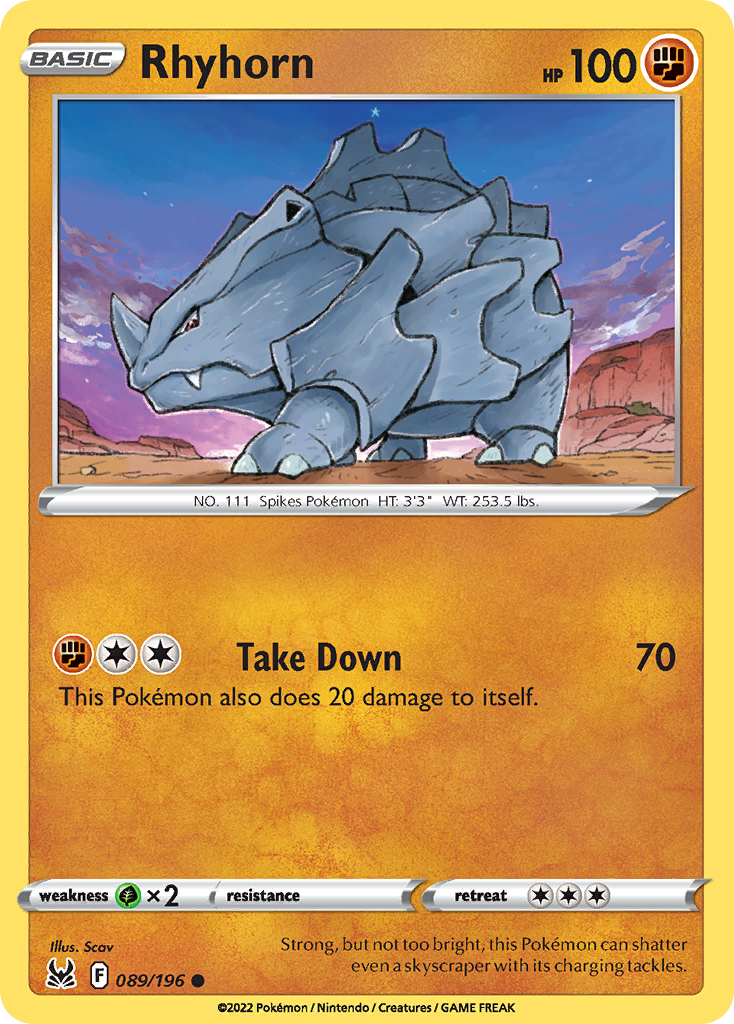 Rhyhorn - 089/217 - EN Rhyhorn - 089/217 - EN