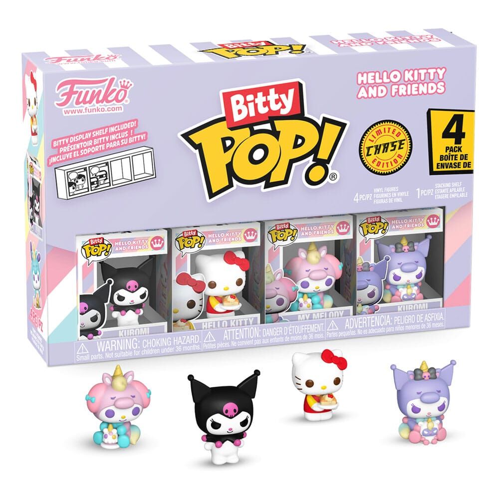 Hello Kitty and Friends Bitty POP! Vinyl Figur 4er-Pack Series 3 - 2cm 