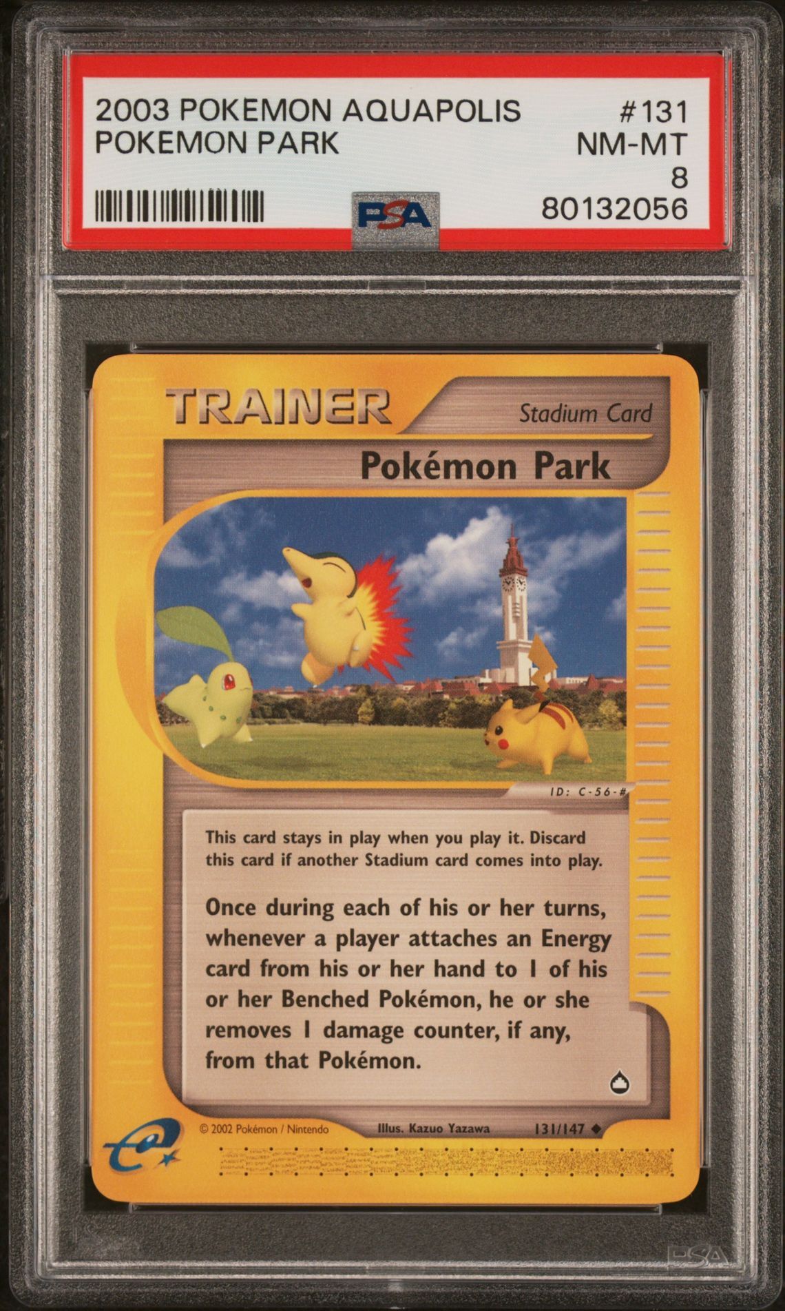 2003 POKEMON AQUAPOLIS 131 POKEMON PARK - PSA 8 NM-MT 2003 POKEMON AQUAPOLIS 131 POKEMON PARK - PSA 8 NM-MT