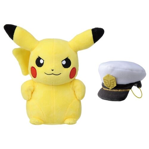 Captain Pikachu Fluffy Plush - 27 cm