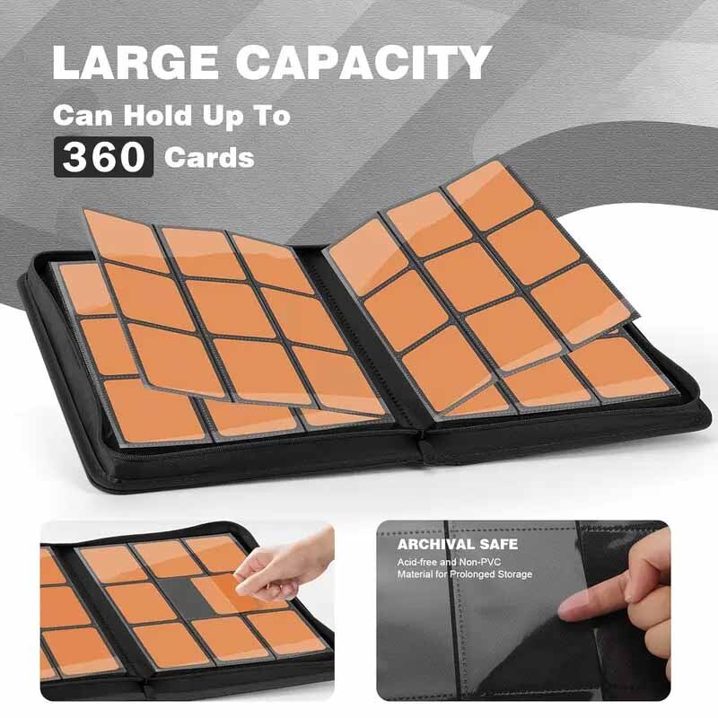 ZipBinder Ordner 9-Pocket Pink (360 Cards)